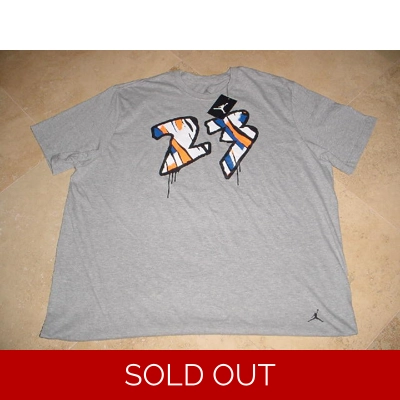 Jordan Jumpman VIII Paint 23 T-Shirt Gray 3XL